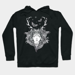 Hand Drawn Shaman Tshirt Forest Fairy Folklore Witch Hoodie